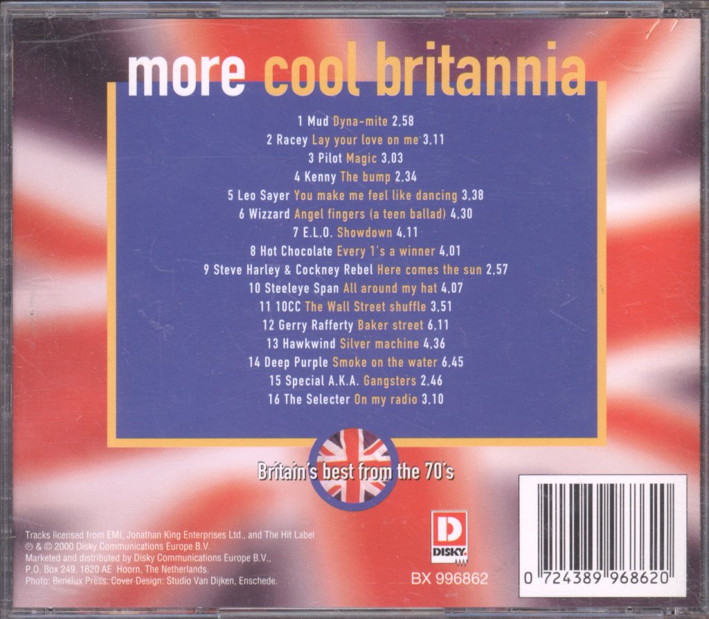 Various Artists - More Cool Britannia Britain's Best From The 70's - Cd