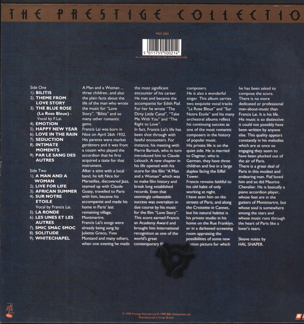 Francis Lai - Great Film Themes - Lp