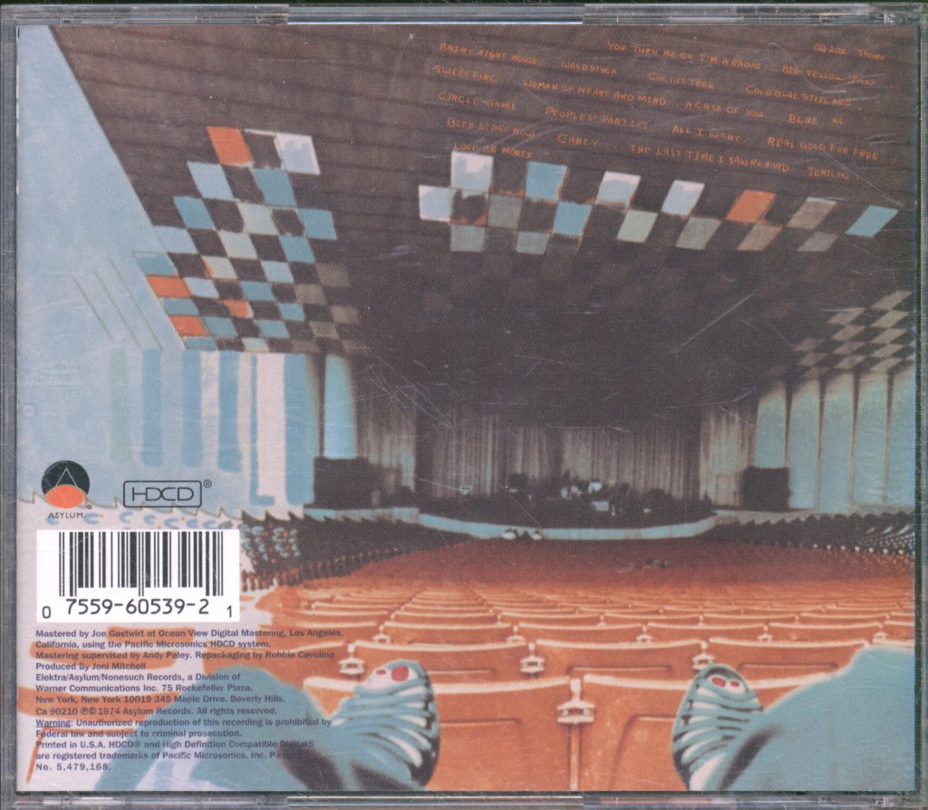 Joni Mitchell - Miles Of Aisles - Cd