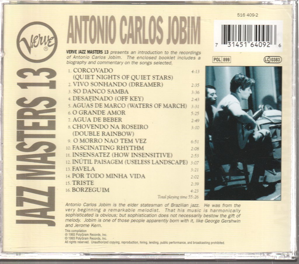 Antonio Carlos Jobim - Verve Jazz Masters 13 - Cd
