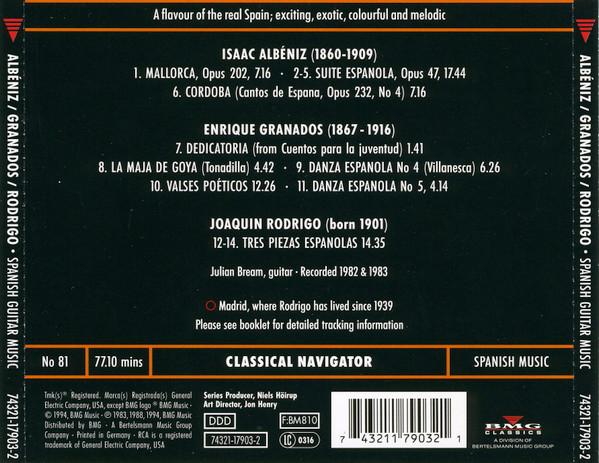 Julian Bream - Albéniz, Granados, Rodrigo -Spanish Guitar Recital - Cd