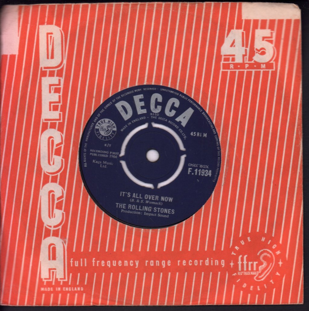 Rolling Stones - It's All Over Now - 7 Inch