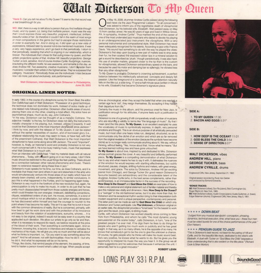 Walt Dickerson - To My Queen - Lp
