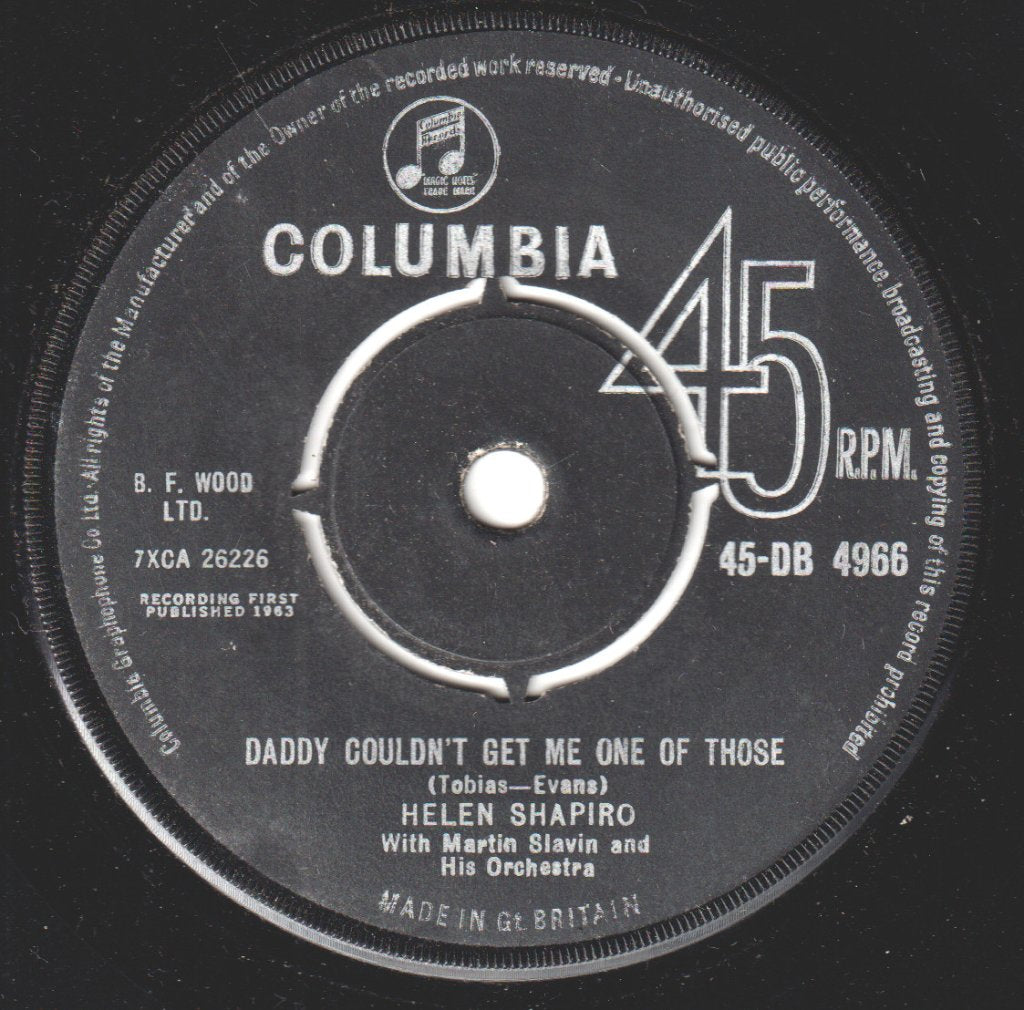 Helen Shapiro - Queen For Tonight - 7 Inch