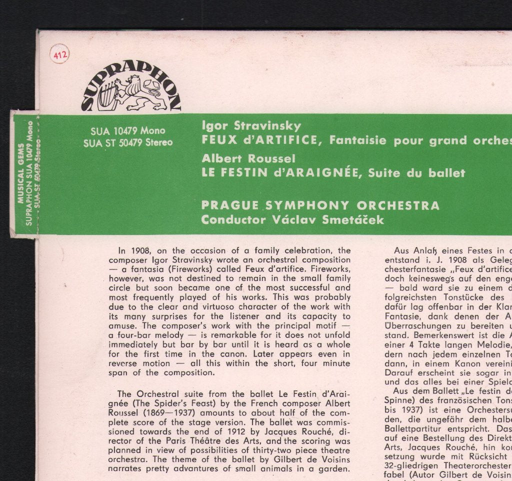 Prague Symphony Orchestra / Vaclav Smetacek / Vaclav Neumann - Musical Gems Of The 20th Century - Lp