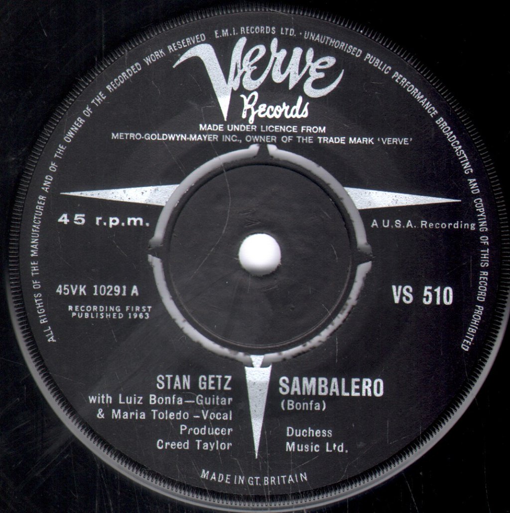 Stan Getz - Sambalero - 7 Inch