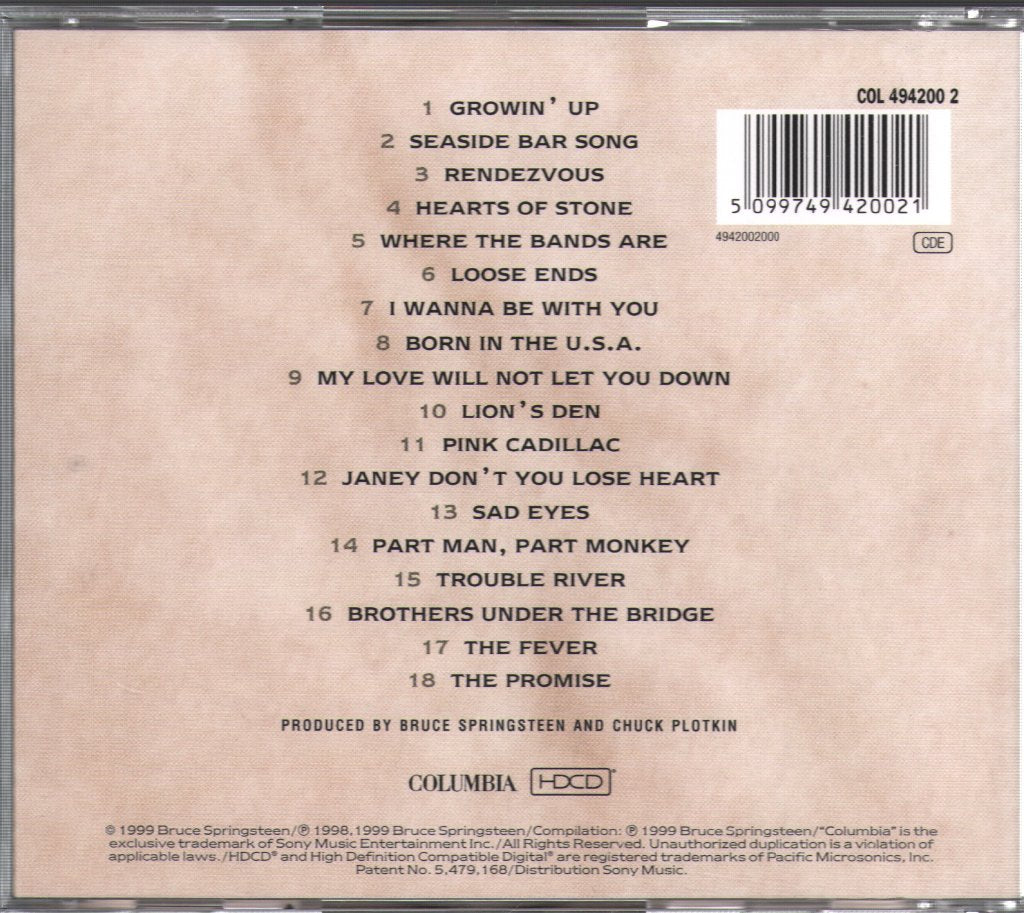 Bruce Springsteen - 18 Tracks - Cd