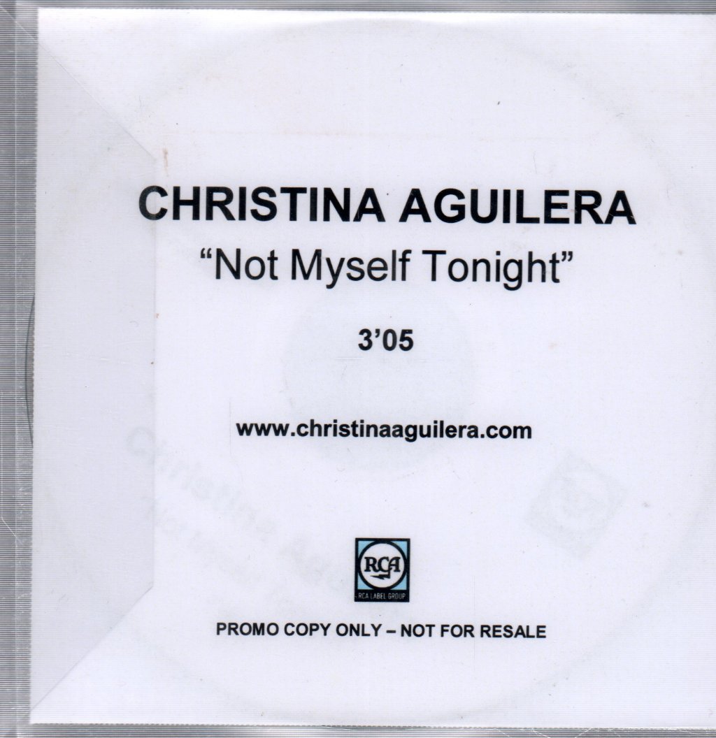 Christina Aguilera - Not Myself Tonight - Cdr