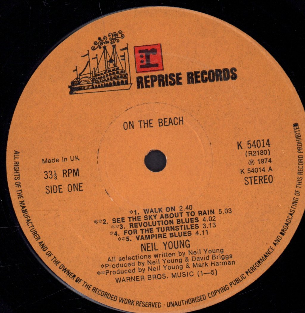 Neil Young - On The Beach - Lp