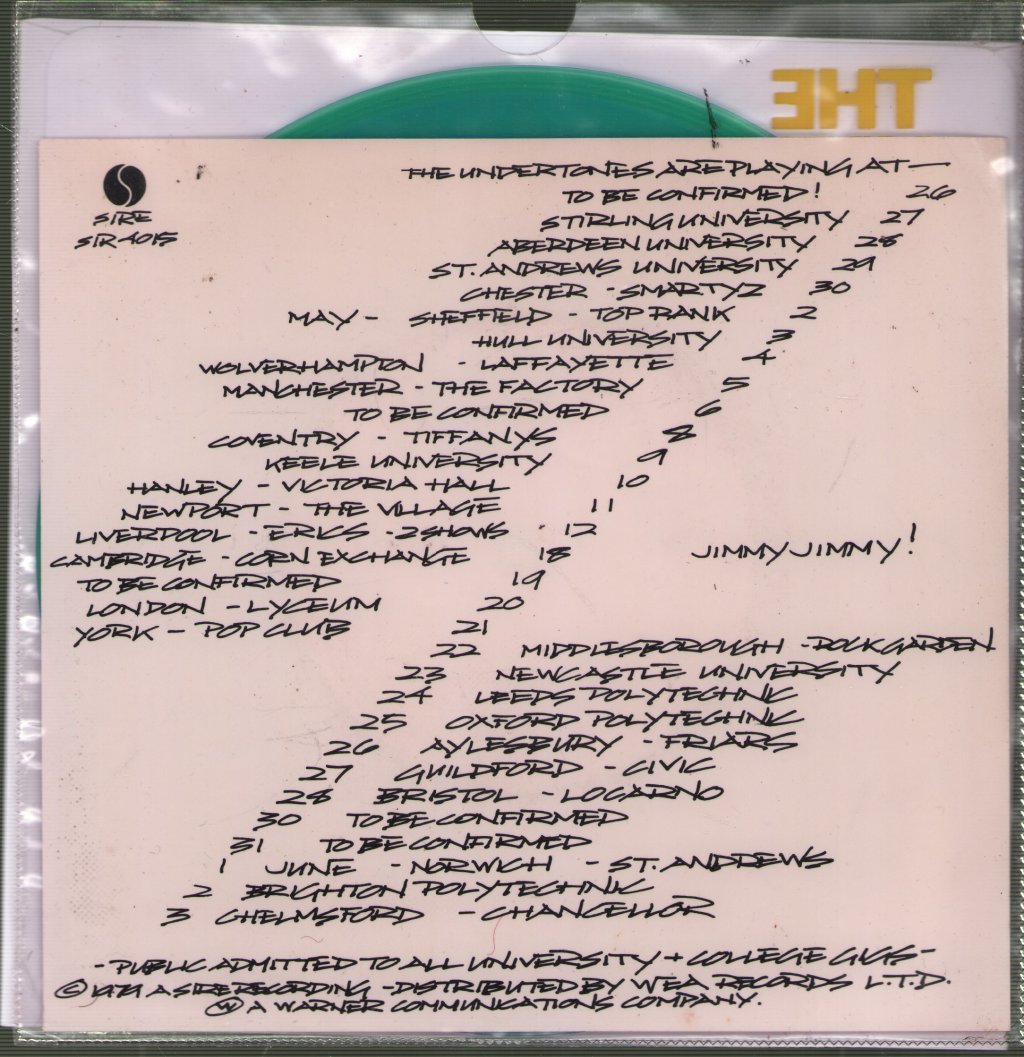 Undertones - Jimmy Jimmy - 7 Inch