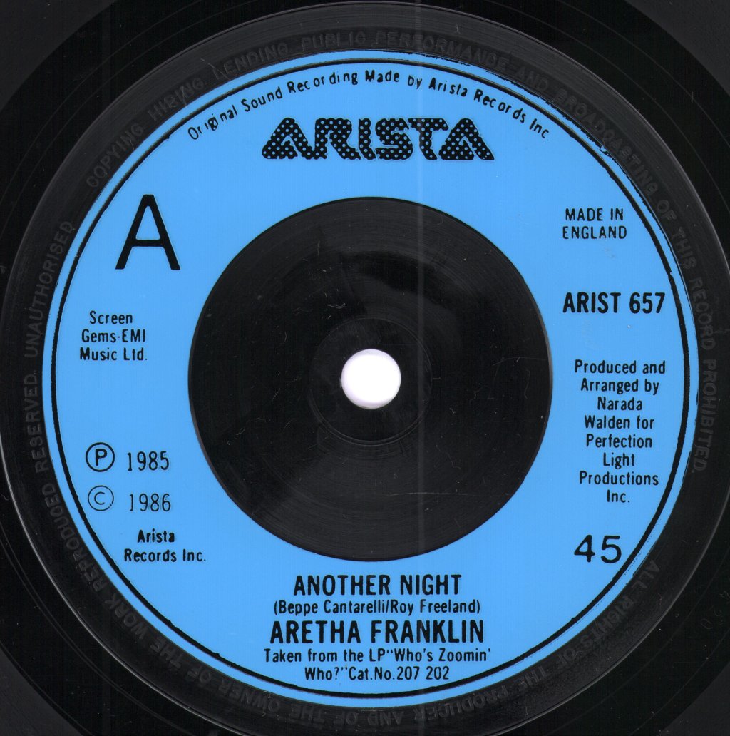 Aretha Franklin - Another Night - 7 Inch