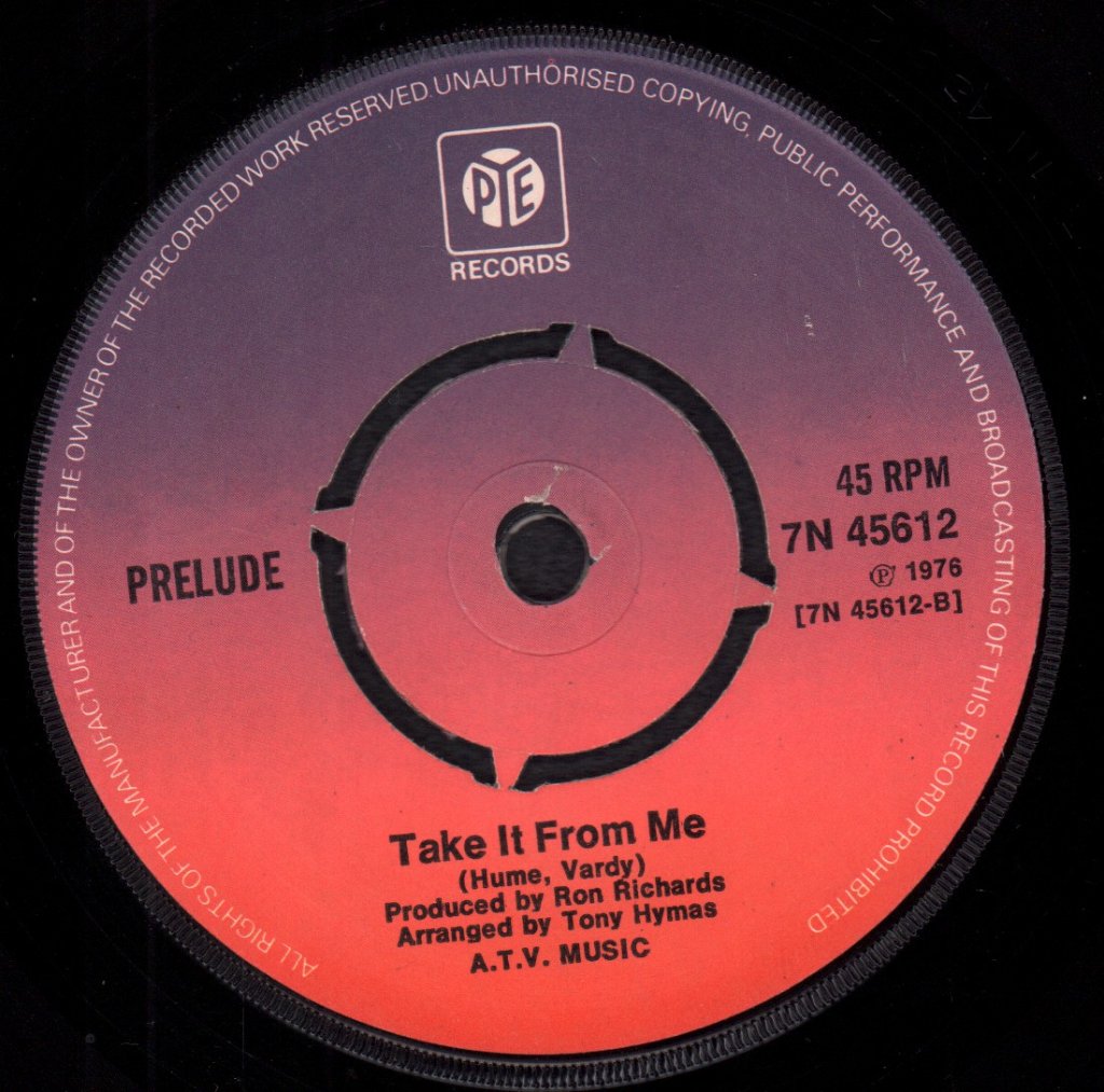 Prelude - Never Be Anyone Else But You - 7 Inch