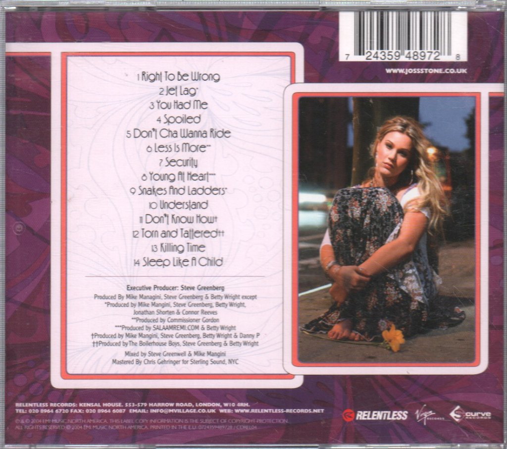 Joss Stone - Mind Body And Soul - Cd