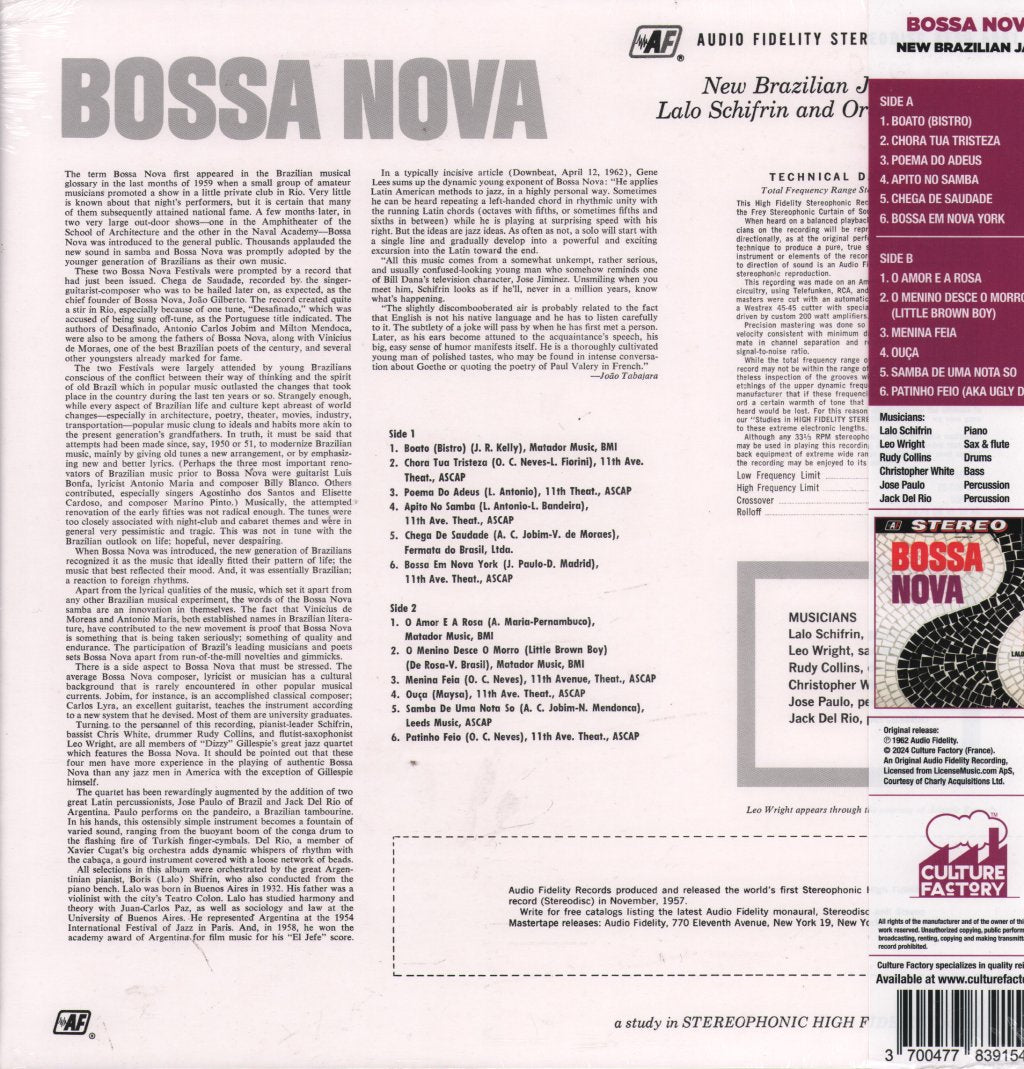 Lalo Schifrin - Bossa Nova - Lp