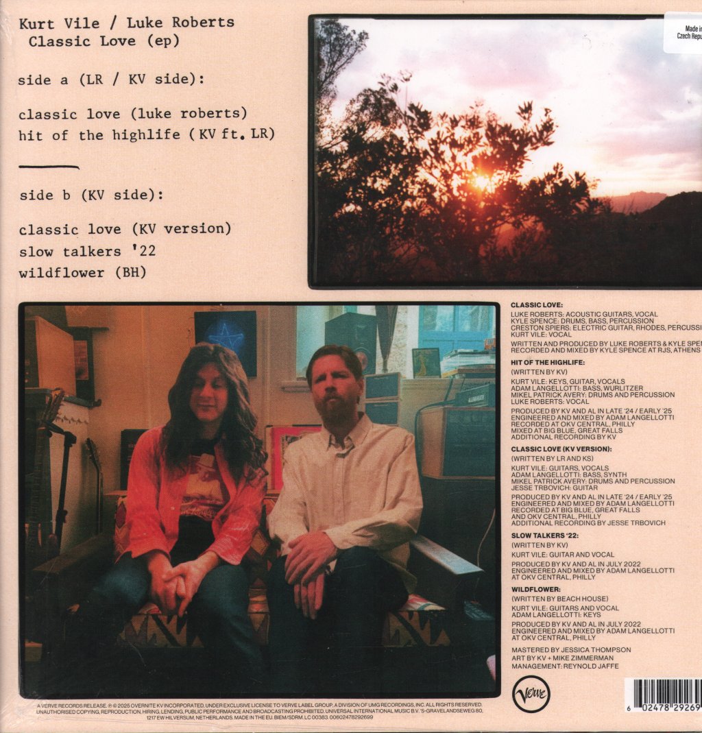 Kurt Vile and Luke Roberts - Classic Love EP - Lp