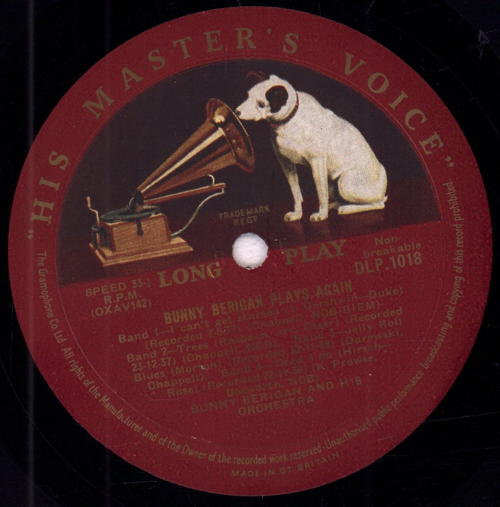 Bunny Berigan - Plays Again - 10 Inch