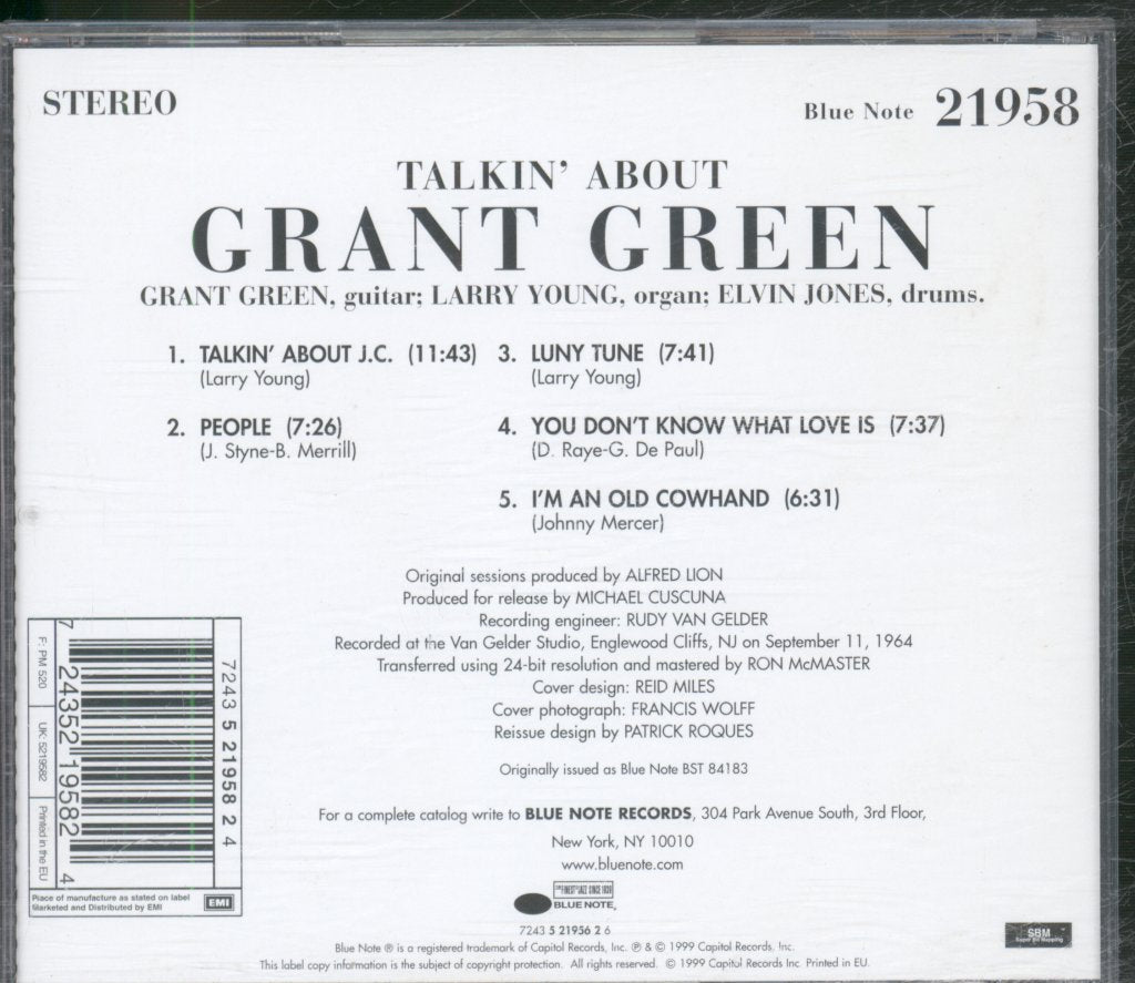 Grant Green - Talkin' About - Cd