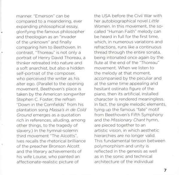 Thomas Hell - ives Concord Sonata - Cd