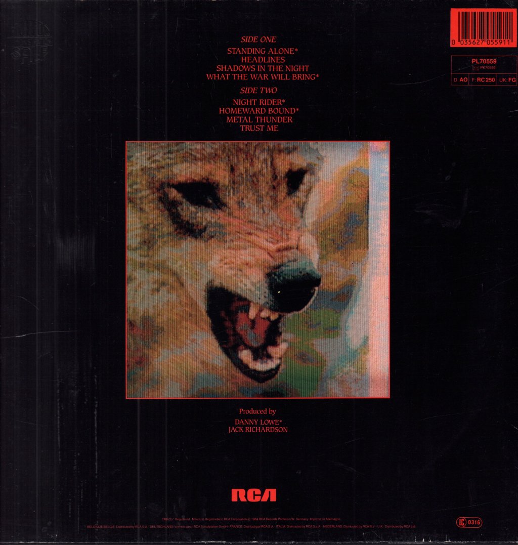 White Wolf - Standing Alone - Lp