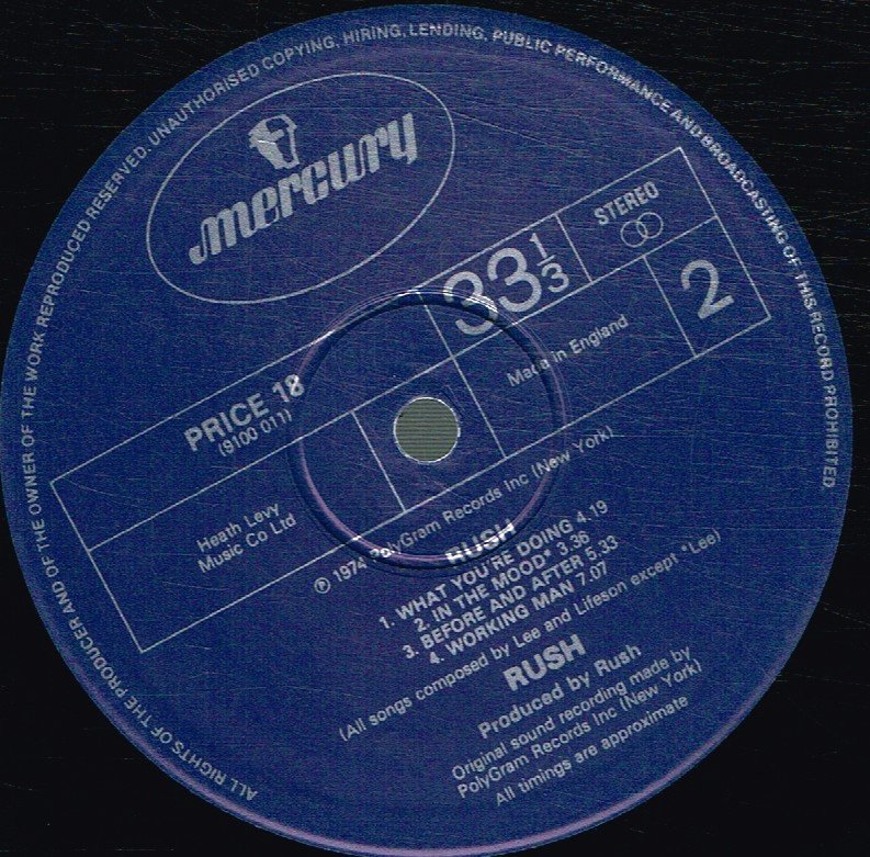 Rush - Rush - Lp