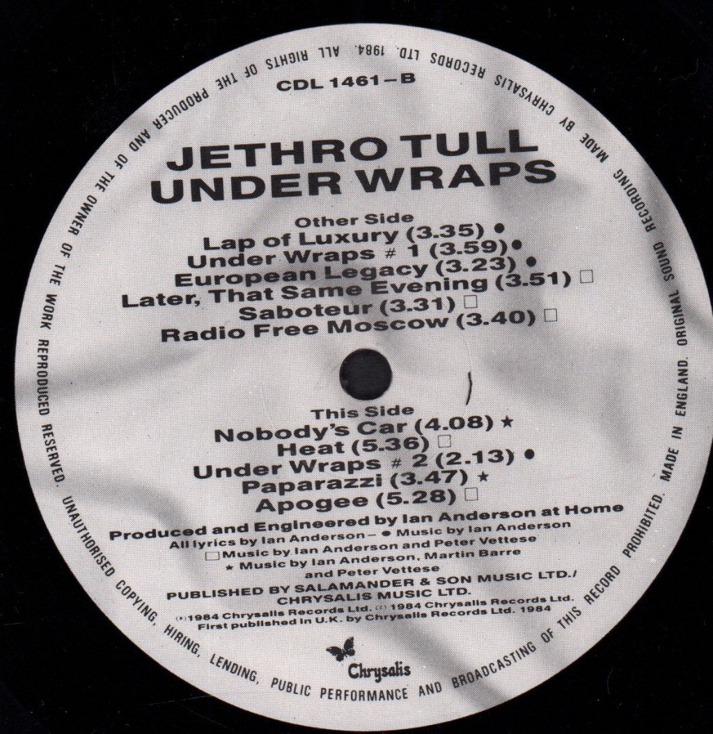 Jethro Tull - Under Wraps - Lp