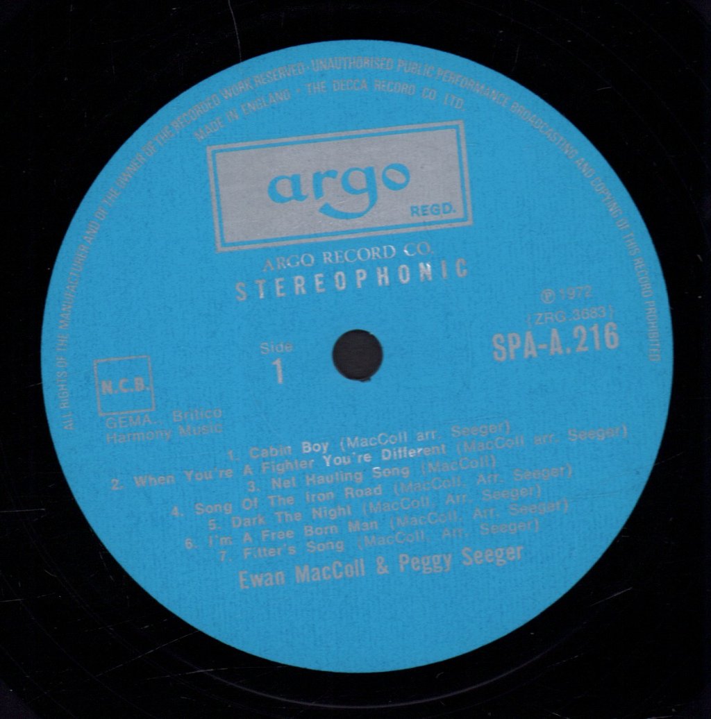 Ewan Maccoll And Peggy Seeger - World Of Vol 2 - Lp