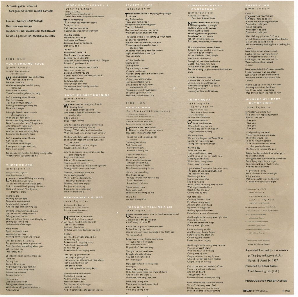 James Taylor - Jt - Lp