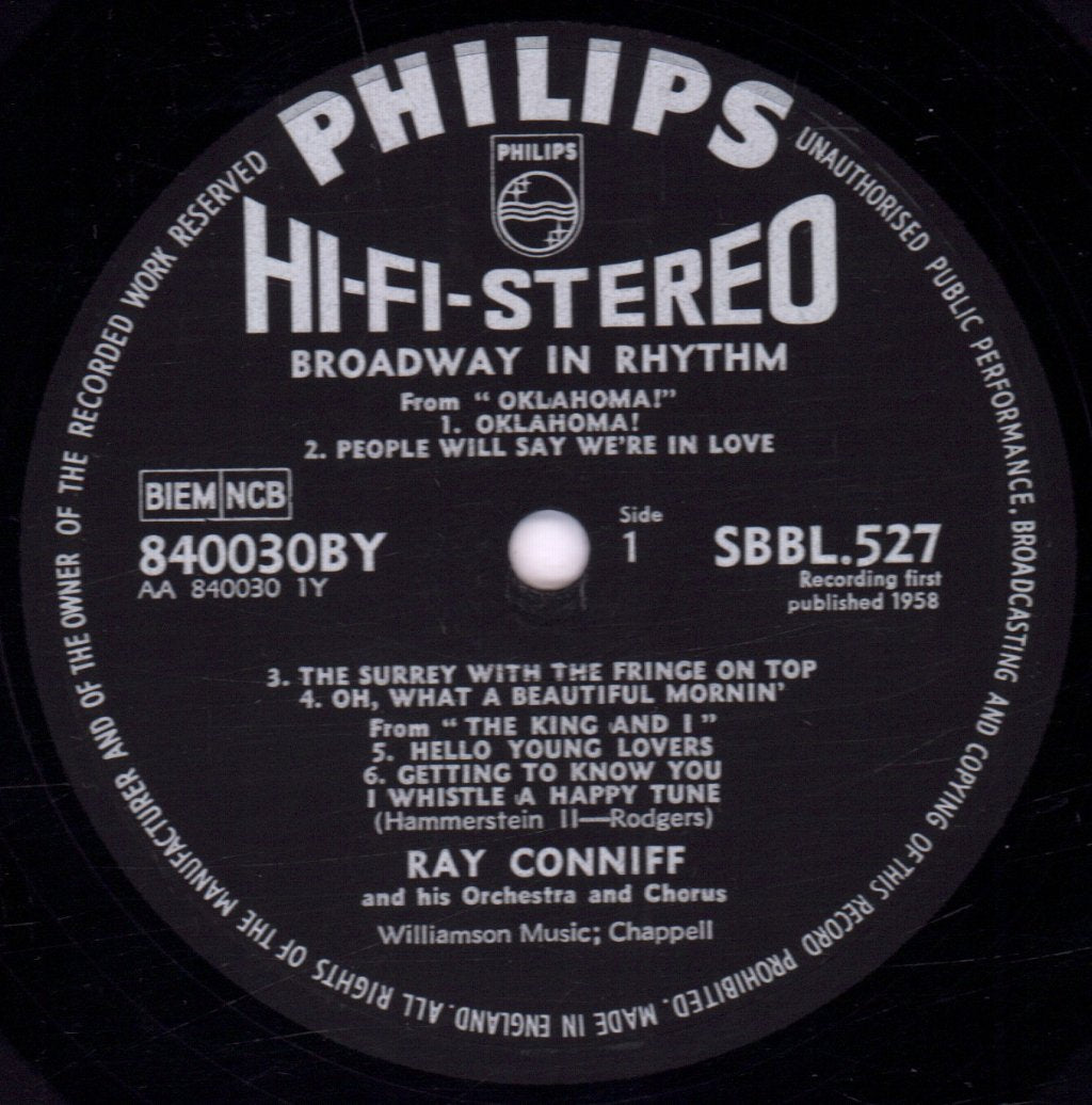 Ray Conniff And His Orchestra & Chorus - Broadway In Rhythm - Lp