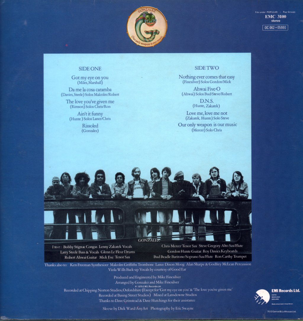Gonzalez - Our Only Weapon Is Our Music - Lp