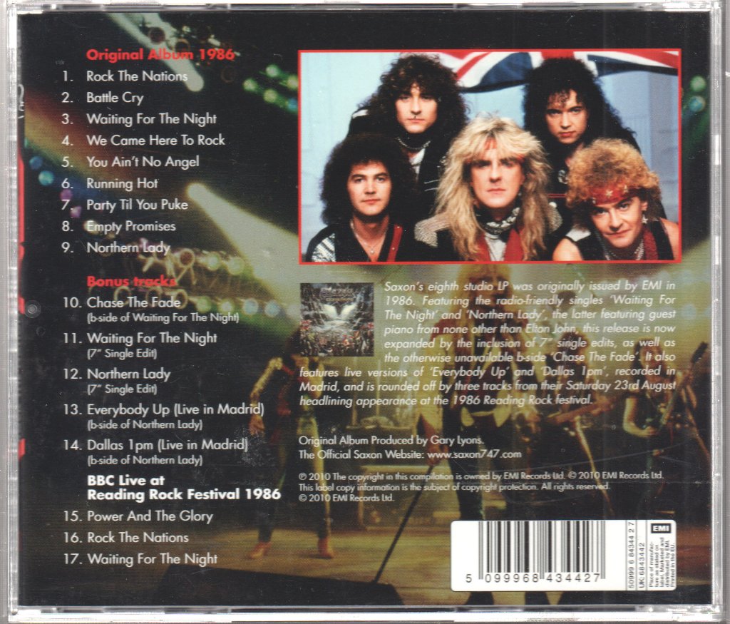 Saxon - Rock The Nations - Cd