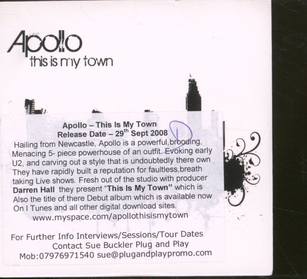Apollo (2000'S) - This Is My Town - Cdr