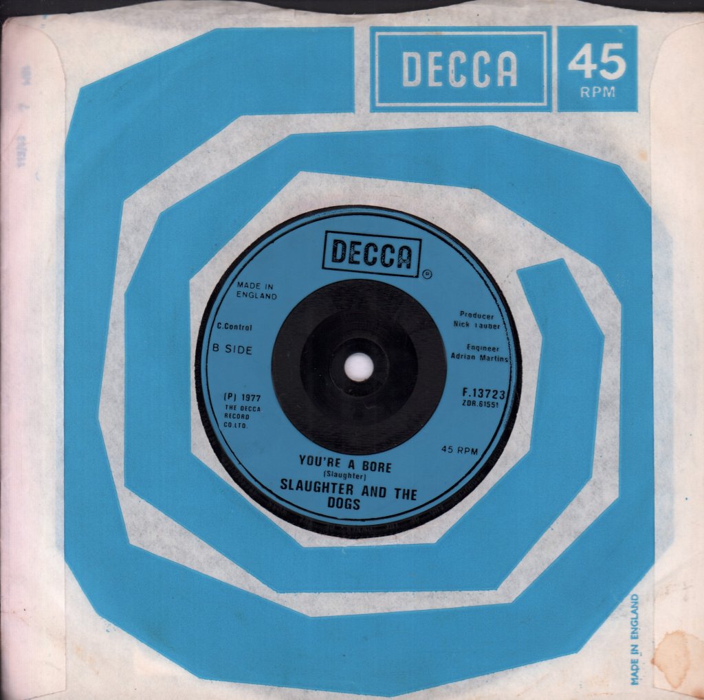 Slaughter And The Dogs - Where Have All The Boot Boys Gone - 7 Inch