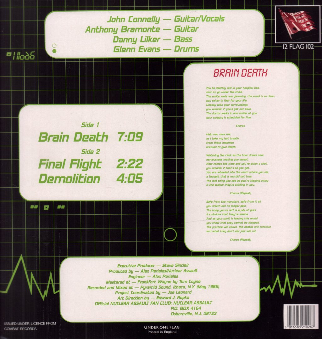 Nuclear Assault - Brain Death - 12 Inch