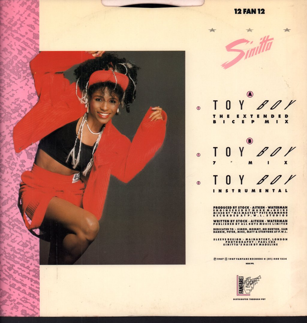 Sinitta - Toy Boy - 12 Inch