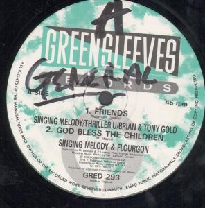 Singing Melody/Thriller U/Brian And Tony Gold - Friends/God Bless The Children - 12 Inch