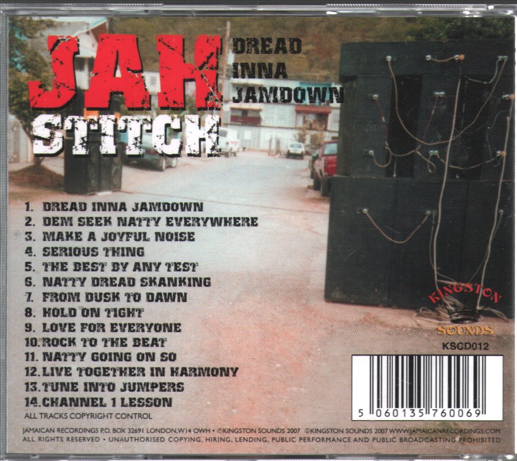 Jah Stitch - Dread Inna Jamdown - Cd