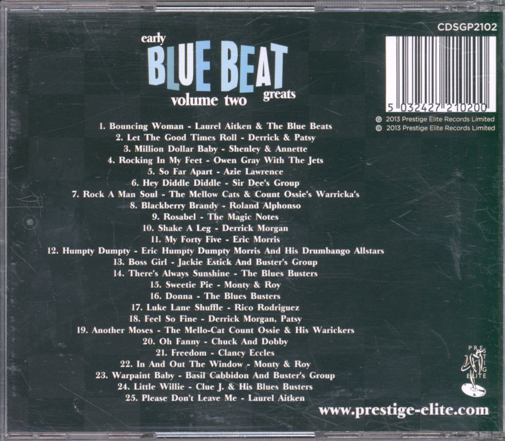 Various Artists - Early Blue Beat Greats Volume 2 - Cd