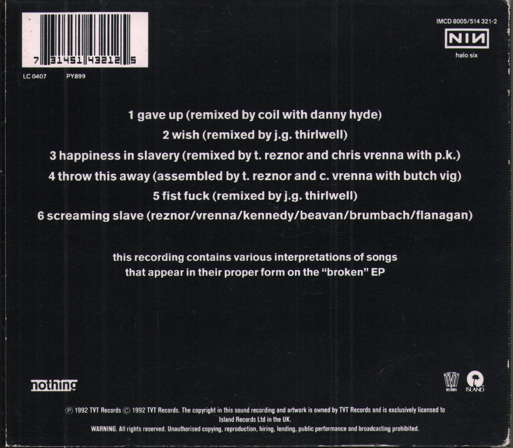 Nine Inch Nails - Fixed - Cd