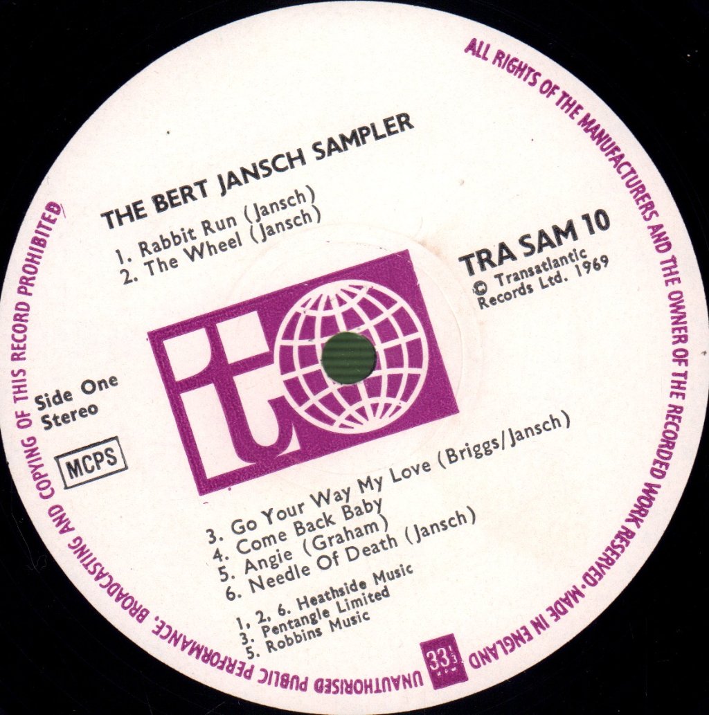 Bert Jansch - Bert Jansch Sampler - Lp