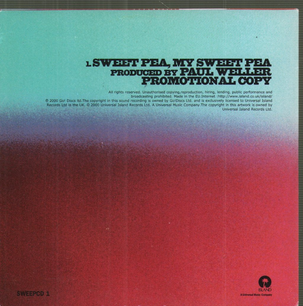 Paul Weller - Sweet Pea My Sweet Pea - Cd