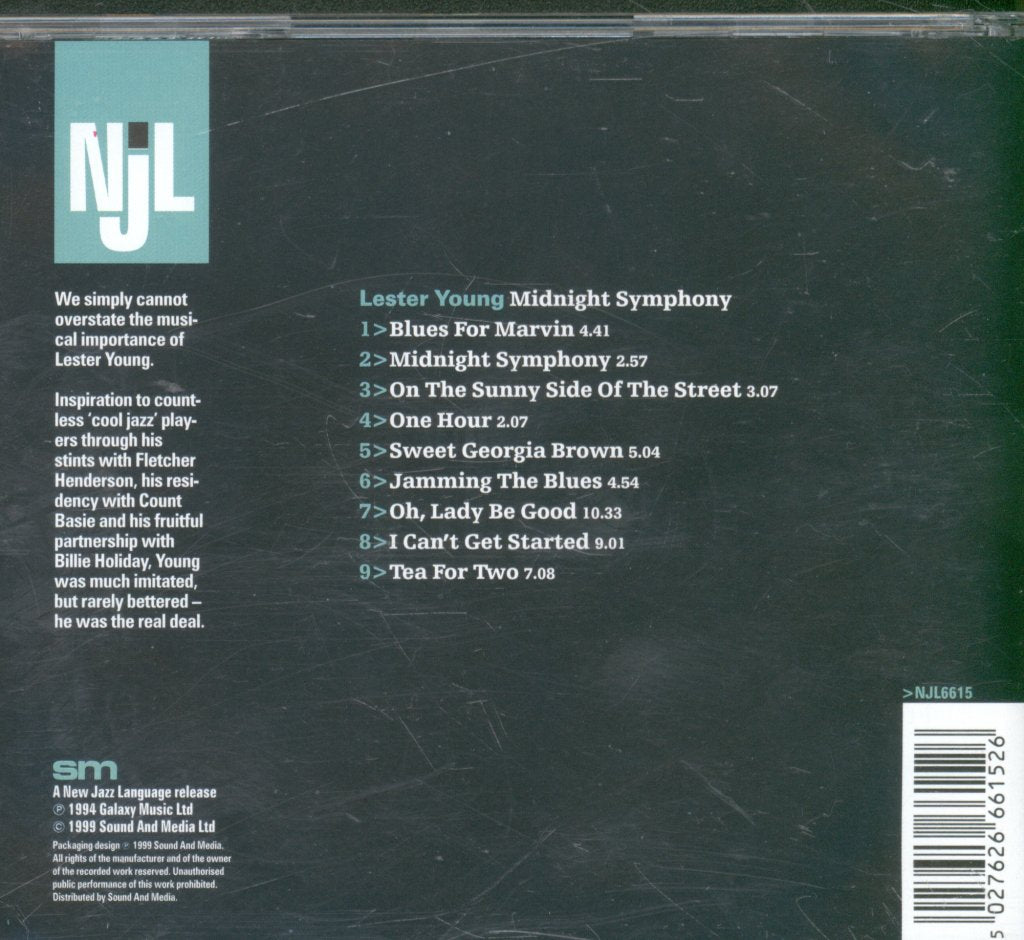 Lester Young - Midnight Symphony - Cd