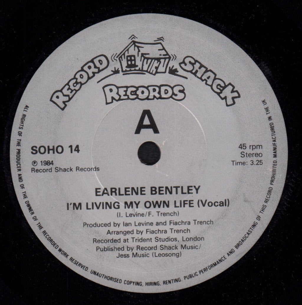 Earlene Bentley - I'm Living My Own Life - 7 Inch