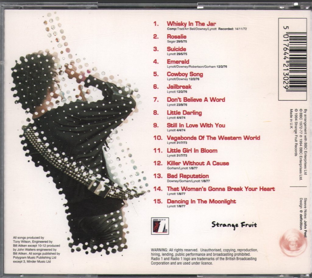 Thin Lizzy - Peel Sessions - Cd