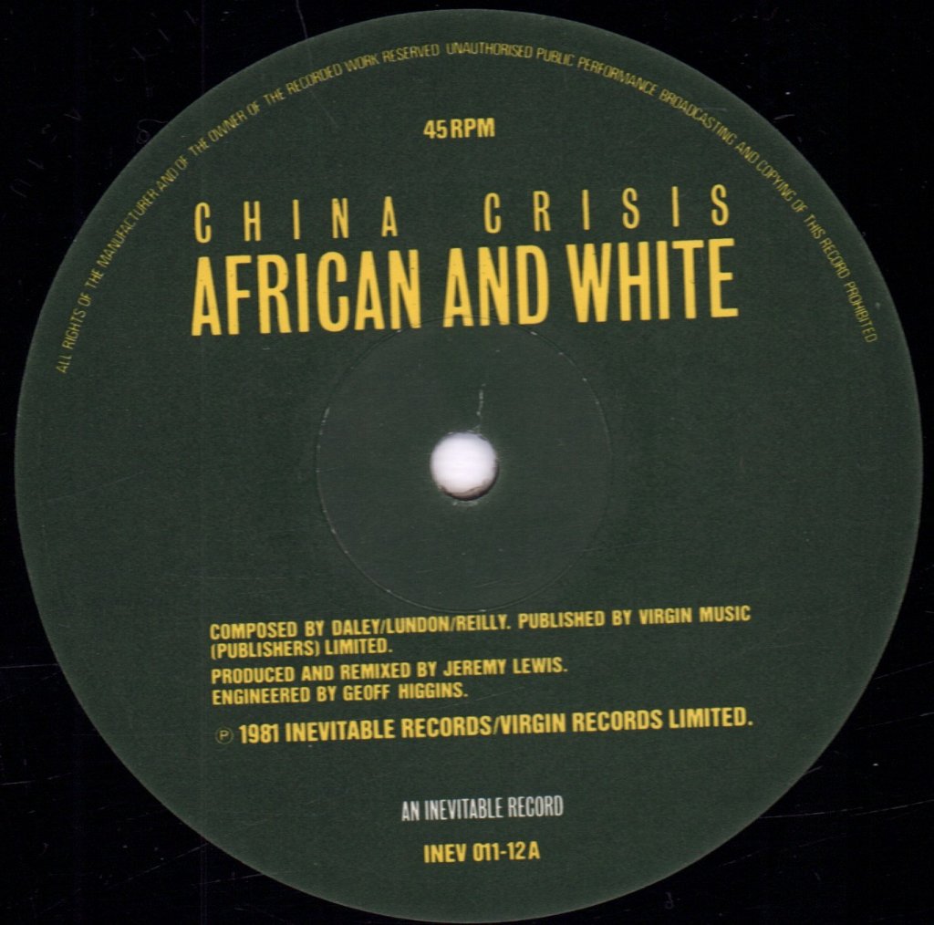 China Crisis - African And White - 12 Inch