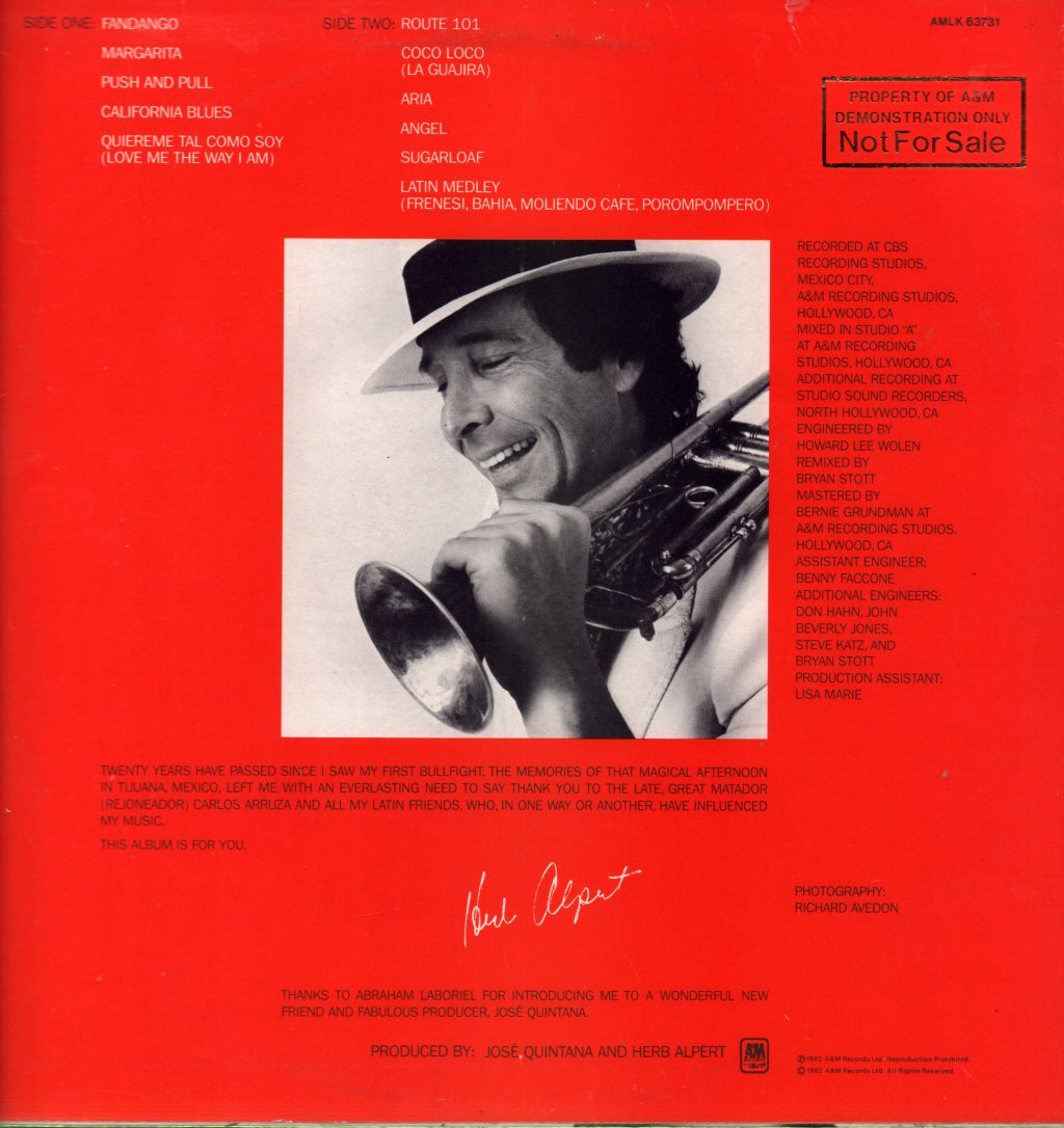 Herb Alpert - Fandango - Lp