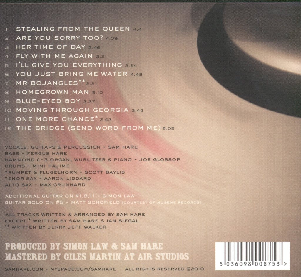 Sam Hare - Down To The Sea - Cd