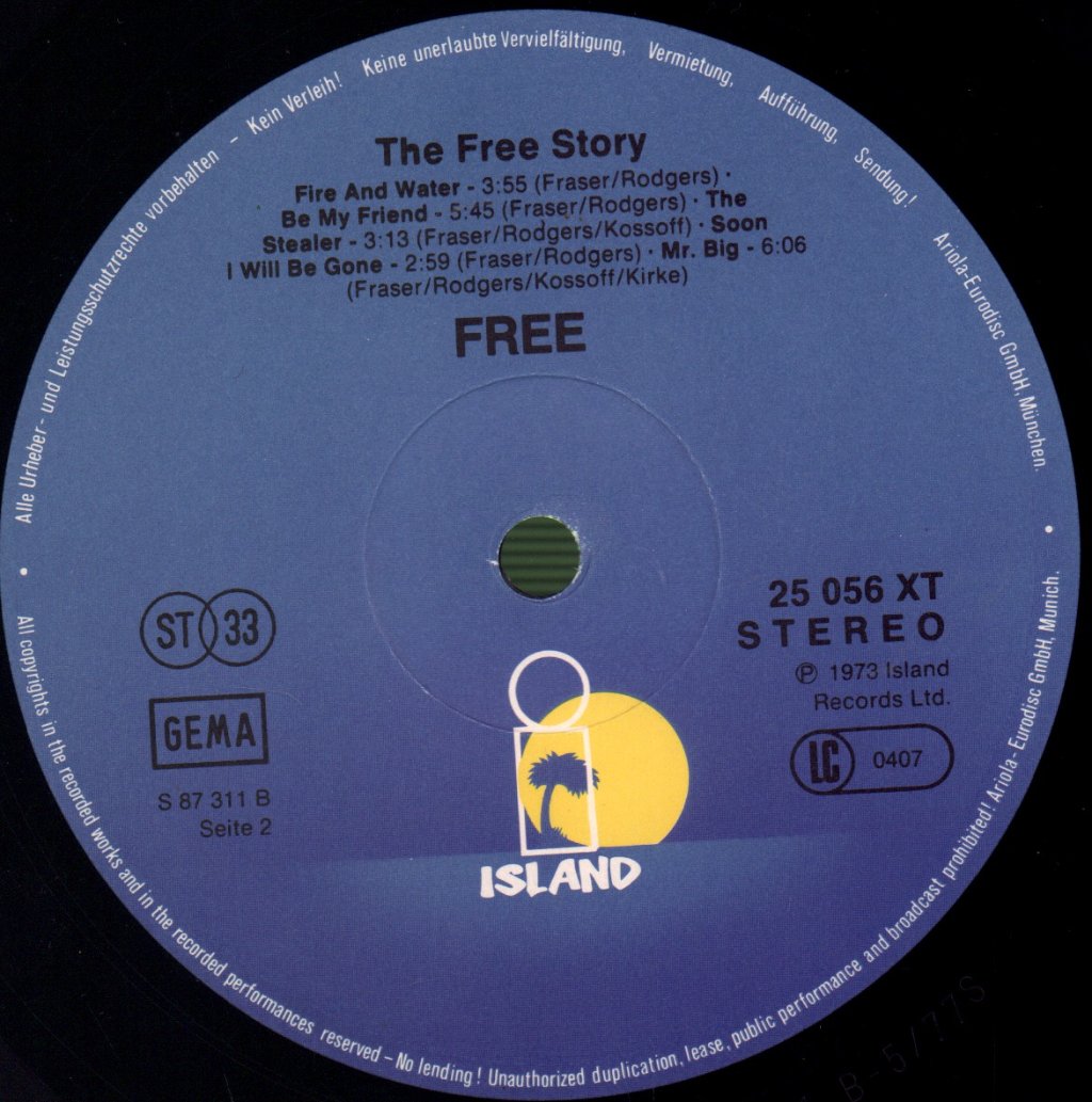 Free - Free Story - Double Lp