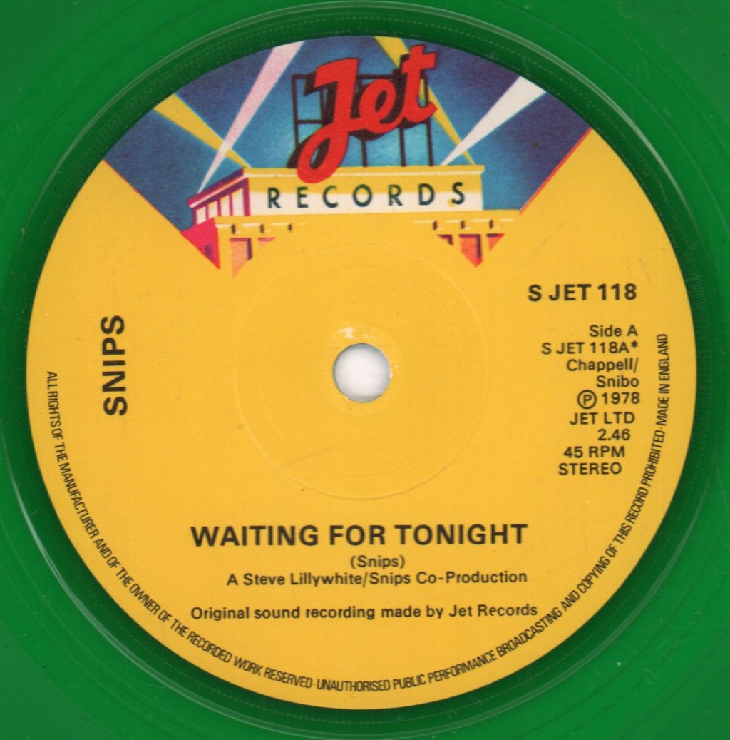 Snips - Waiting For Tonight - 7 Inch