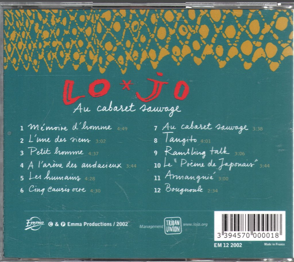 Lo'jo - Au Cabaret Sauvage - Cd
