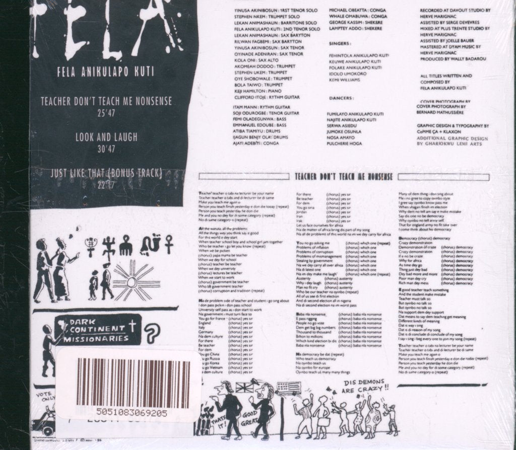 Fela Kuti - Teacher, Don't Teach Me Nonsense - Cd